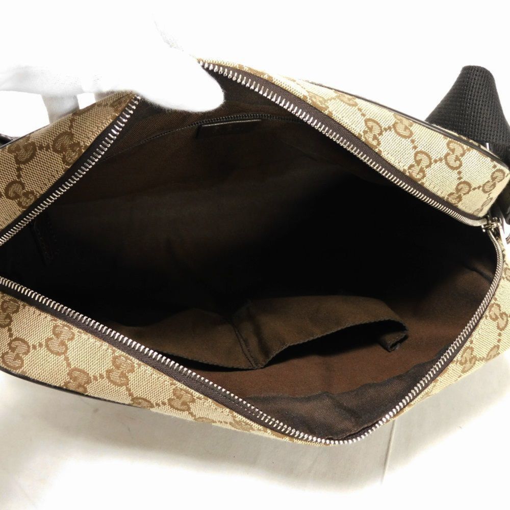 GUCCI Authentic Cream Canvas Shoulder Bag - Picture 6 of 16